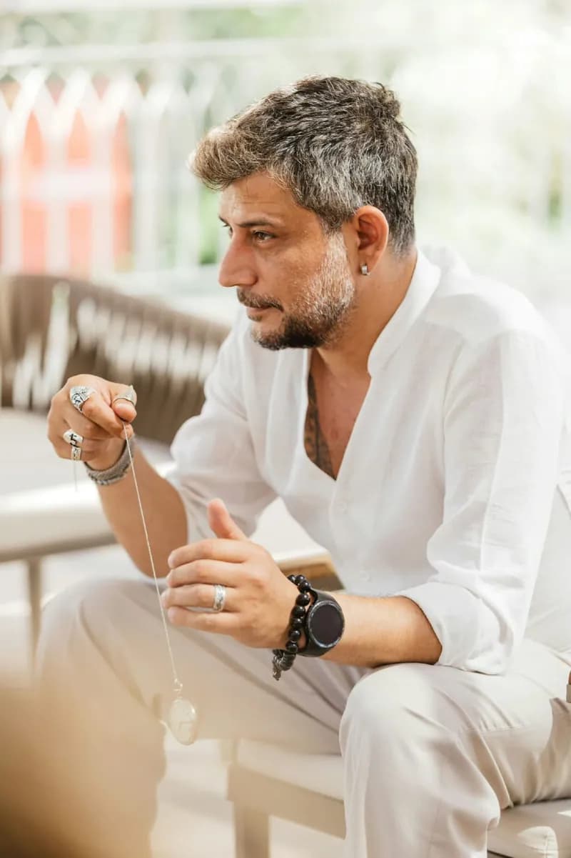 Hacı Haydar Salık bir söyleşi sırasında